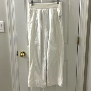 Old Navy Girls White Nylon Wide Leg Pull On High Waist Pants XL (14-16) New w/t